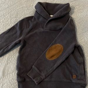Janie and Jack pull over sweater with adorable brown elbow patches